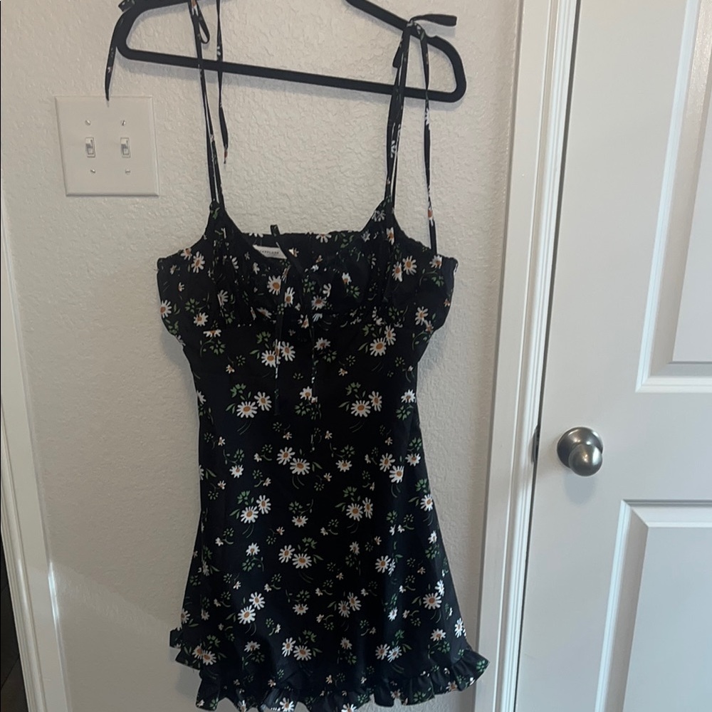 Floral Black Sleeveless Top
